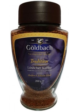 Кава розчинна Goldbach Tradition в скляній банці, 200 г